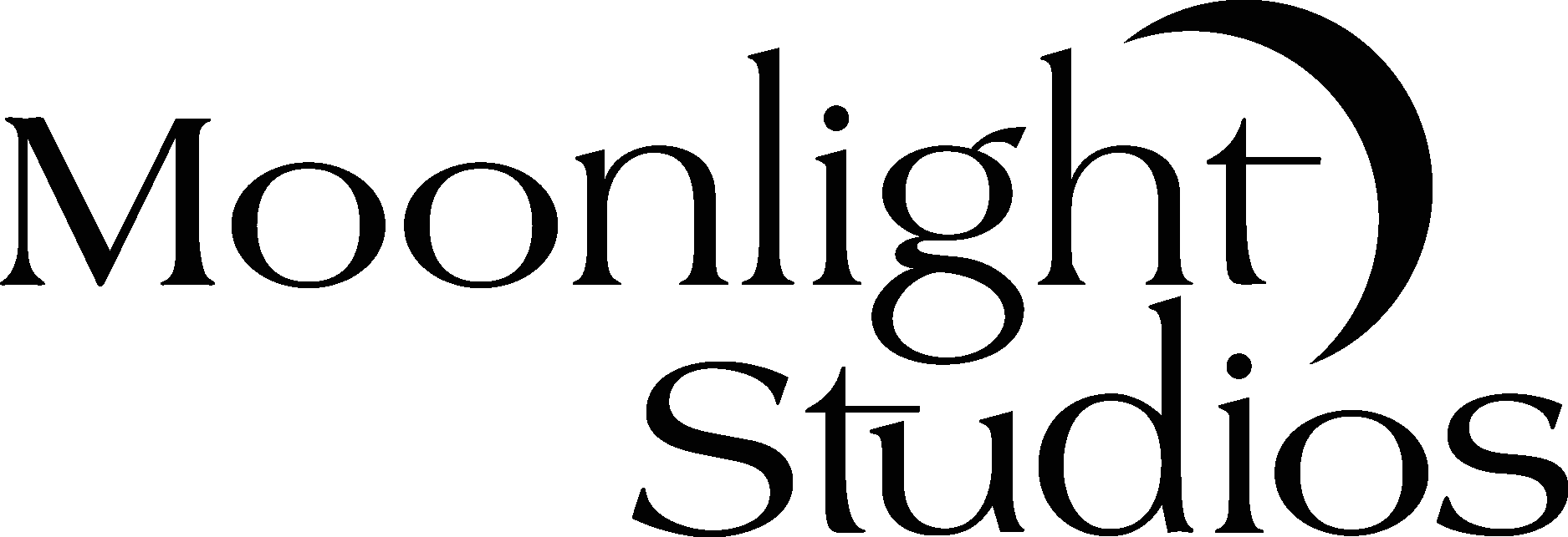 Moonlight Studios Black Logo Vector Logo